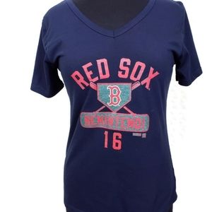 Red Sox Andrew Benintendi Fitted Ladies T- Size L